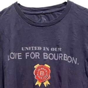 Jim Beam XL Graphic T-Shirt Men's Navy Blue United In Our Love For Bourbon